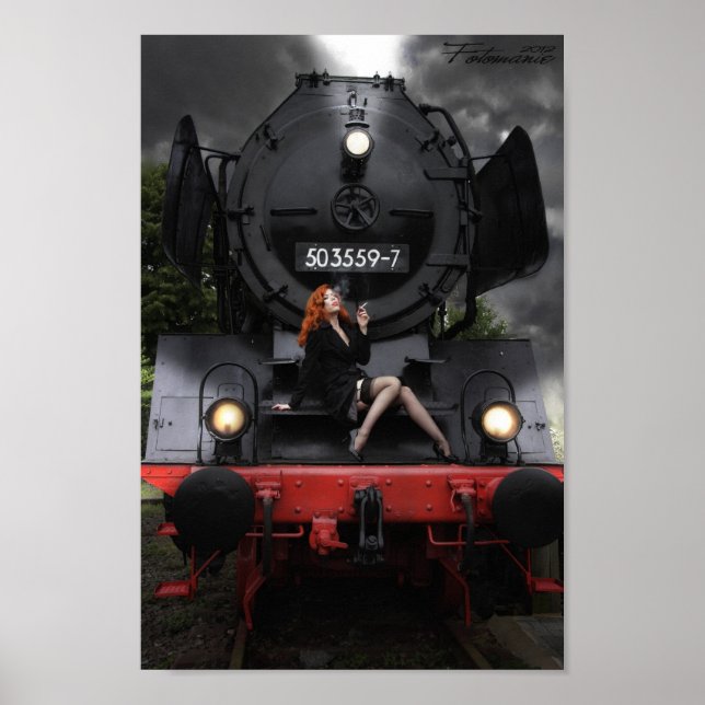 Old Train, young Lady Poster (Framsidan)