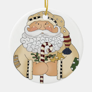 Old Tyme Santa Ornament