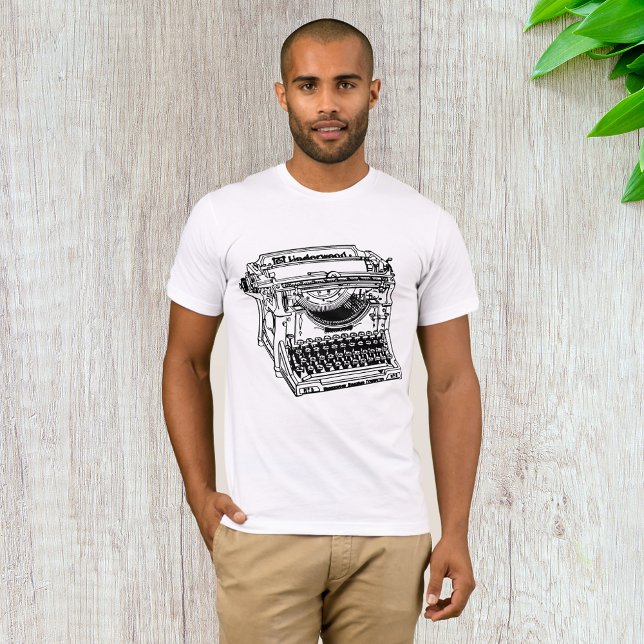 Old Typewriter Manar T-Shirt (Skapare uppladdad)
