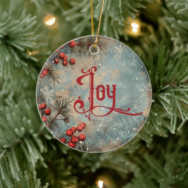 Old Victorian Rustic Family Personalized Julgransprydnad Keramik (Träd)