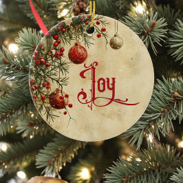 Old Victorian Rustic Family Personalized Julgransprydnad Keramik