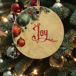 Old Victorian Rustic Family Personalized Julgransprydnad Keramik