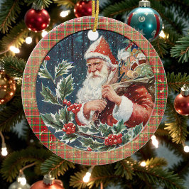 Old Victorian Rustic Family Personalized Julgransprydnad Keramik