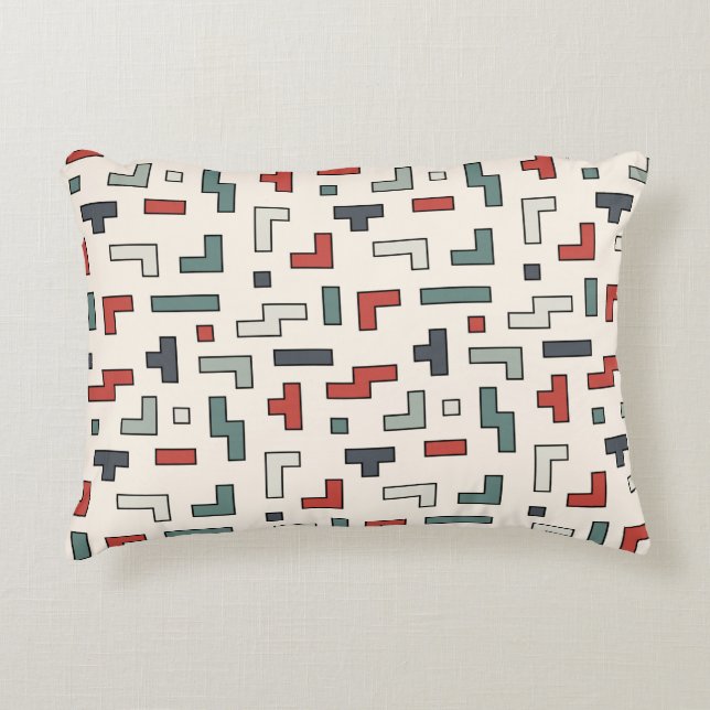 Old video game square seamless pattern,background  prydnadskudde (Framsidan)