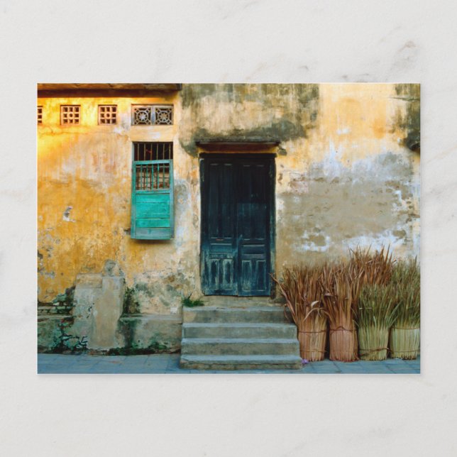 Old Vietnamese Wall Vykort (Framsida)