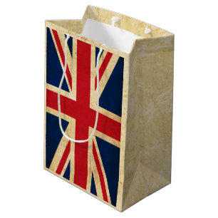Old Vintage Grunge United Kingdom Flagga Union Jac