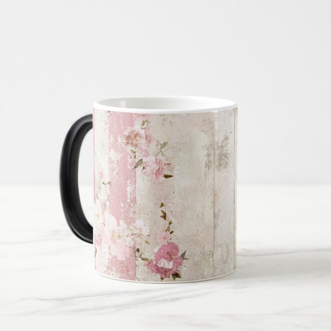 Old vintage paper valentines day magisk mugg (Framsida vänster)