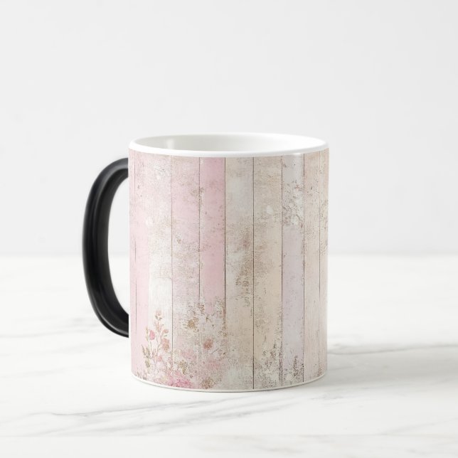 Old vintage paper valentines day magisk mugg (Framsida vänster)