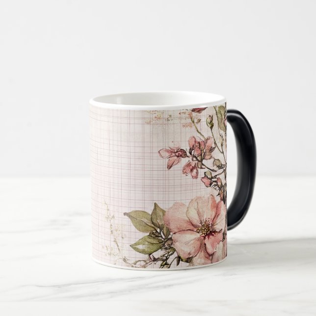 Old vintage paper valentines day magisk mugg (Framsida höger)