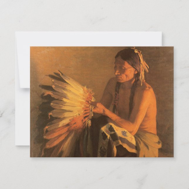 Old War Bonnet av Joseph Henry Sharp (Framsida)