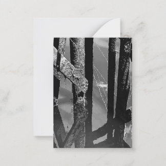 Old Wharf Pier Barnacle Beams Pilings Note Card Anteckningskort