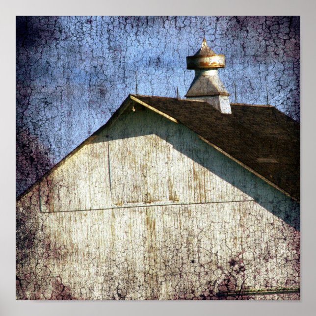 Old White Barn Poster (Framsidan)