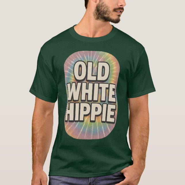 OLD WHITE HIPPIE T SHIRT (Framsida)