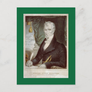 Old William Henry Harrison porträtt Vykort