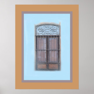 Old Window in Barranco Poster