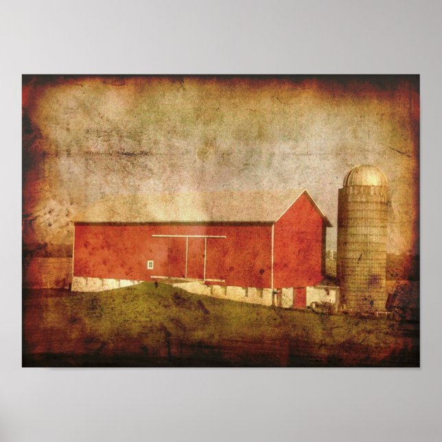 Old Wisconsin Barn-poster Poster (Framsidan)