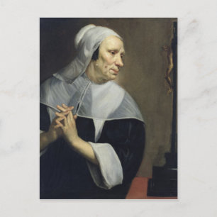 Old Woman Praying Vykort