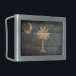 Old Wooden South Carolina Flagga;<br><div class="desc">South Carolina Flagga; South Carolinian</div>