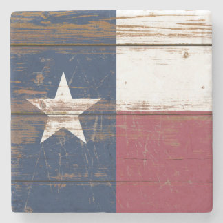 Old Wooden Texas Statlig flagga Stenunderlägg
