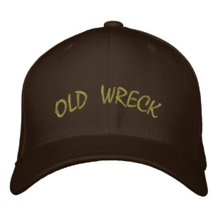 Old Wreck Hat Broderad Keps