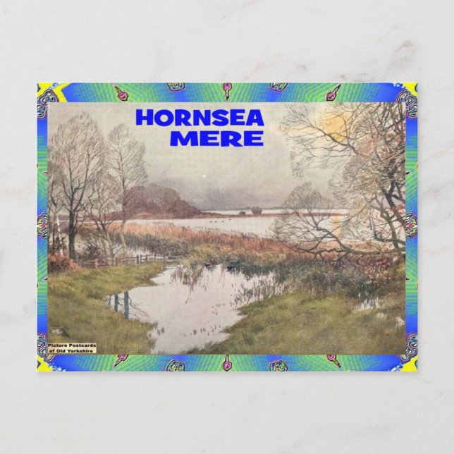 OLD YORKSHIRE - HORNSEA MERE VYKORT (Framsida)
