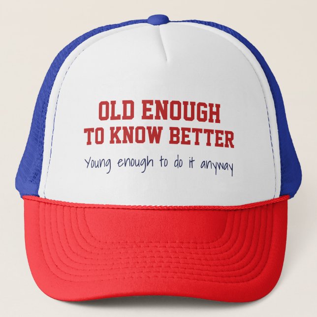 "Old & Young" hat Truckerkeps (Framsida)