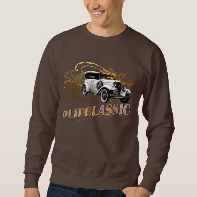 OldClassicCar_BSweatshirt Långärmad Tröja (Framsida)