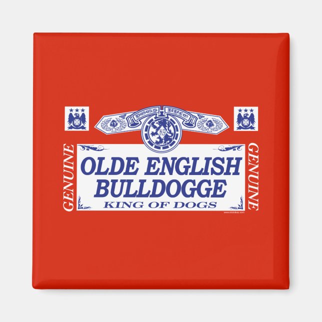 Olde English Bulldogge Magnet (Framsidan)