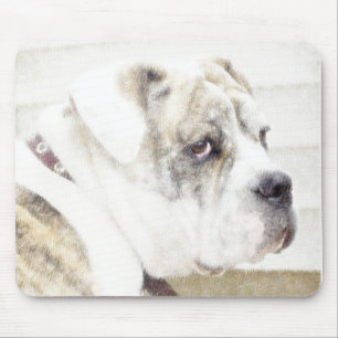 Olde English bulldogge mouspad Musmatta