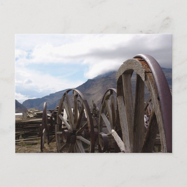 Olde Town i Cody, WY-vykort Vykort (Framsida)