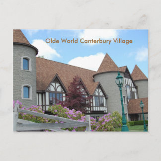 Olde World Canterbury Village Post Card 2 Vykort