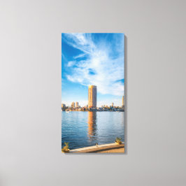 olden Nile Morning in Cairo Canvastryck