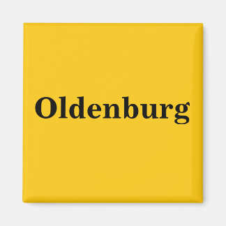 Oldenburg Magnet Schild Gold Gleb