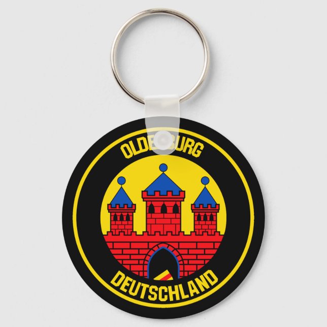 Oldenburg Round Emblem Nyckelring (Framsida)