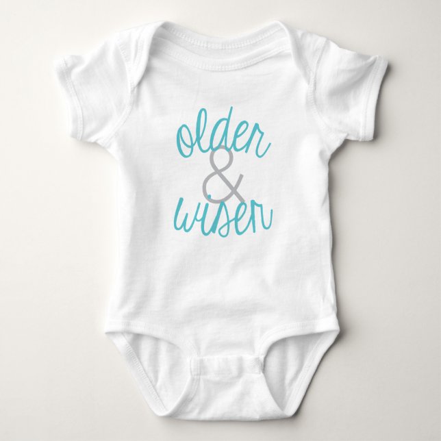 Older and Wiser Boy Twin Big Brother Shirt T (Framsida)