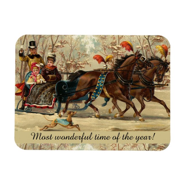 Older and Younger Sisters Ride - Mary Evans Magnet (Horisontell)