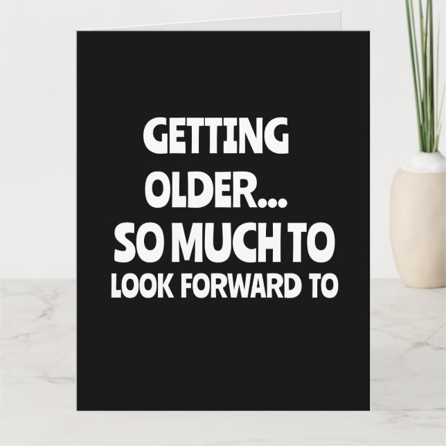OLDER- COLONOSCOPIES FUNNY BIRTHDAY Greeting Card Kort (Framsida)