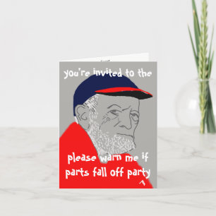 Older Man Firande Card Inbjudan