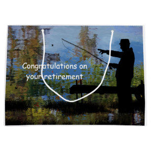 Older Man Fishing Pension Gift Bag