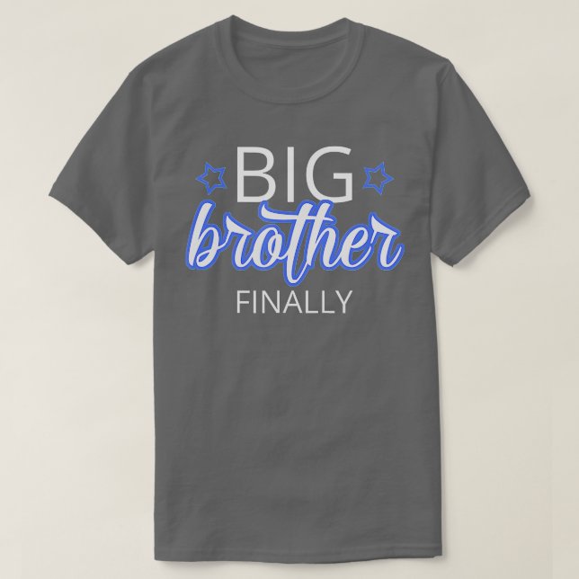 Older Syskon Big Brother Gift Big Brother Finall T Shirt (Design framsida)