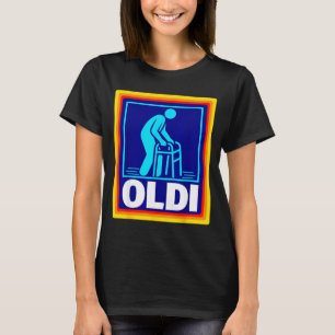 Oldi-parodi rolig retro åldrande humor grafisk far t shirt