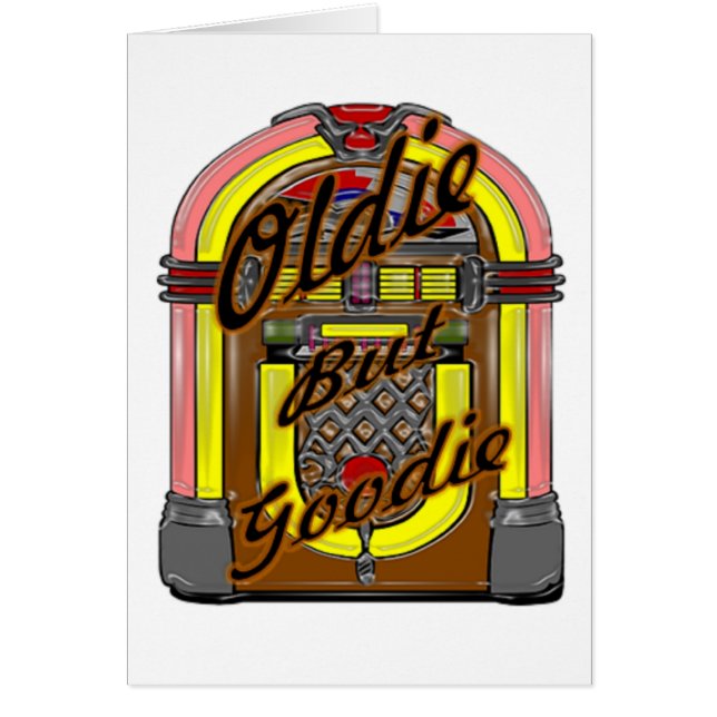Oldie men Goodie Hälsningskort (Framsidan)