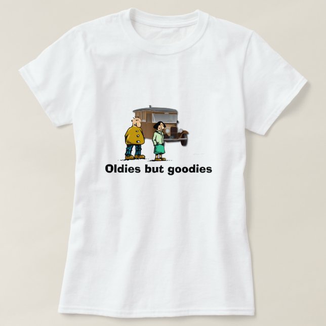 "Oldies- men godbit" T-skjorta Tröja (Design framsida)