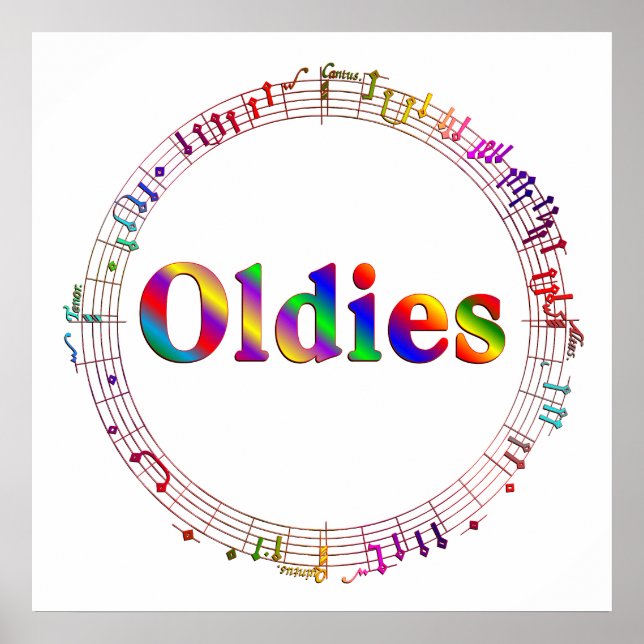 Oldies Music Poster (Framsidan)