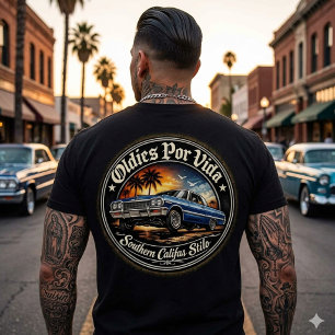 Oldies por vida Califas Stilo baktryck T Shirt