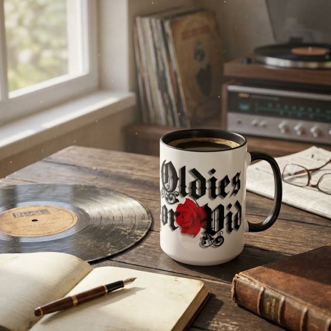 Oldies por vida kaffemugg (Oldies por vida Coffee mug)
