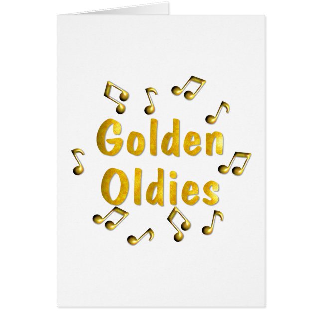 Oldiesmusik Hälsningskort (Framsidan)