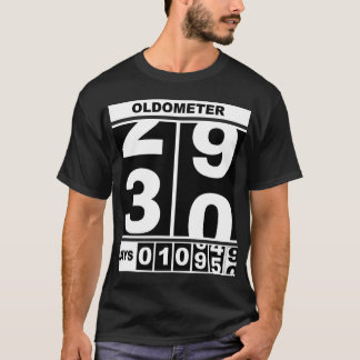 Oldometer 30-årsjubileum Rolig milstolpe Odometer T Shirt