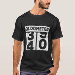 Oldometer 39-40 Car Odometer Funny 40th Birthday T Shirt<br><div class="desc">Tävla i lastbil, -vägmätarens vintage,  tryckt flytta från 39-40. Köra inspirerad grafik för födelsedagskalender.</div>