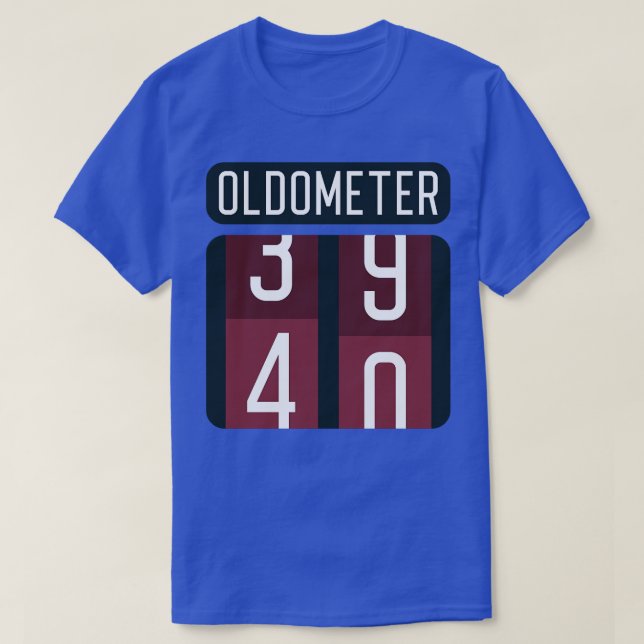 Oldometer 40 3 t shirt (Design framsida)